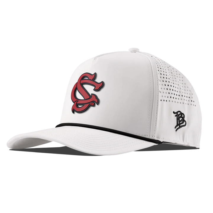 Branded Bills University of South Carolina "South Carolina Baseball" Curved 5 Panel Rope Hat: White