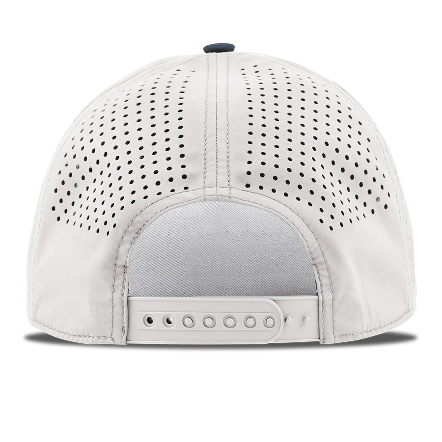 Branded Bills Bare Curved 5 Panel Rope Hat: White/Orion