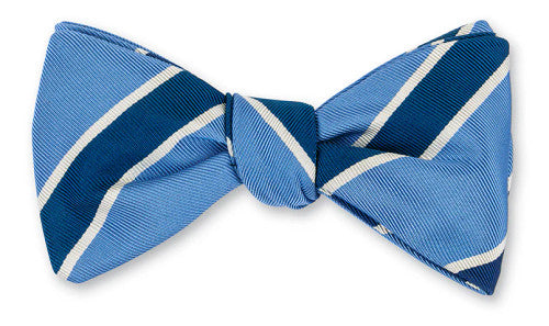 R. Hanauer Cobalt/Navy Crescent Stripes Bow Tie