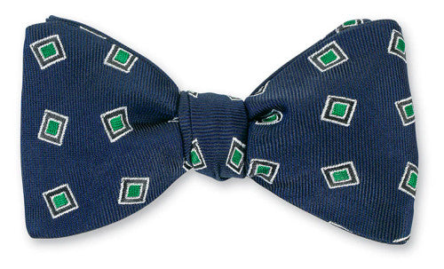 R. Hanauer Navy Victoria Medallions Bow Tie