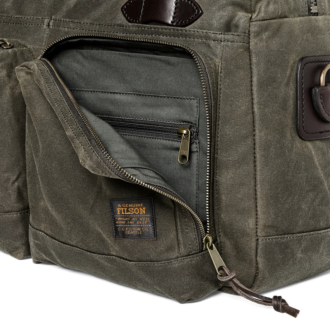 Filson 48 Hour Tin Cloth Duffle Bag: Otter Green