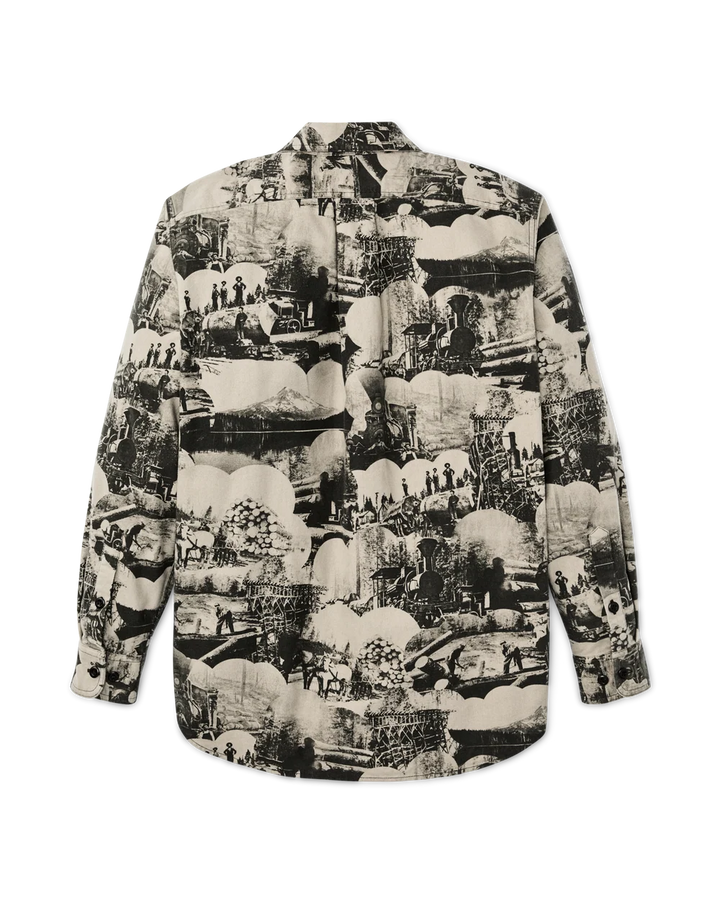 Filson Field Flannel Shirt: Vintage Khaki Print