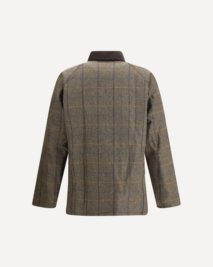 Barbour Bedale Check Wool Jacket: Brown