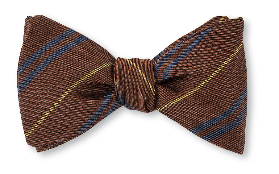 R. Hanauer Mahogany Ashley Stripes Bow Tie