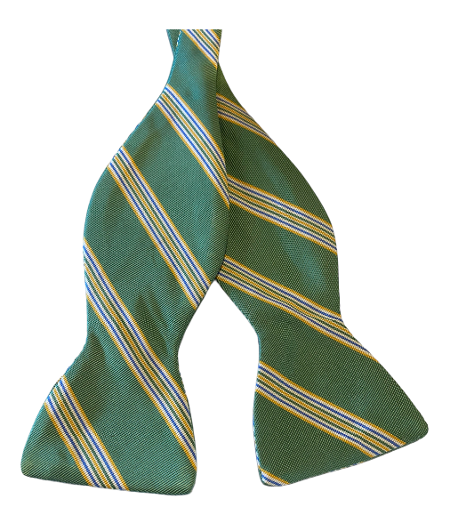 R. Hanauer Iverson Stripe Bowtie: Green