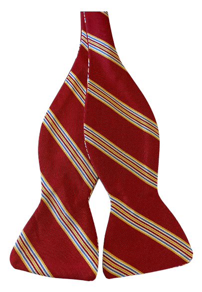 R. Hanauer Iverson Stripe Bowtie: Red