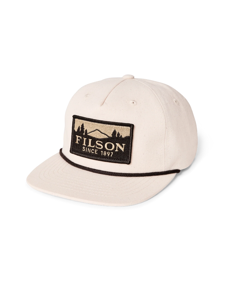 Filson Scenic Trucker Cap: Natural/Brown
