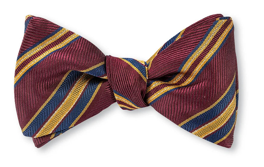 R. Hanauer Wine Delta Stripes Bow Tie