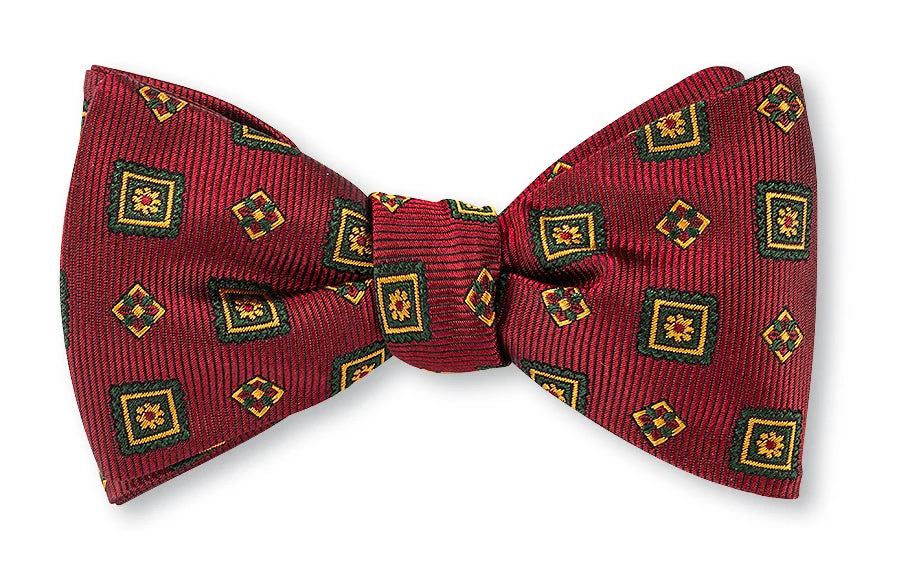 R. Hanauer Cardinal Delta Medallions Bow Tie