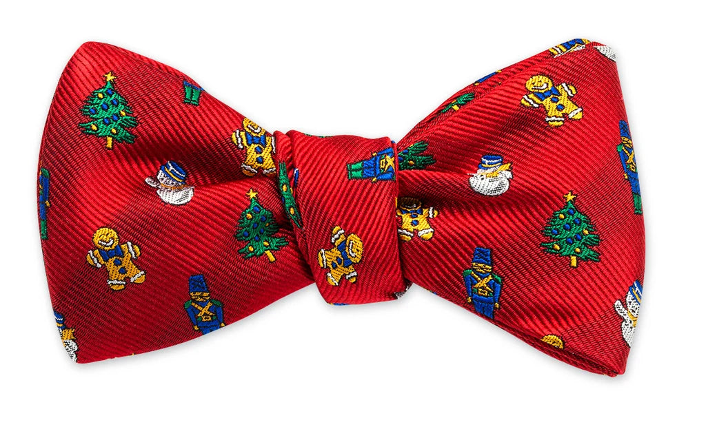 R. Hanauer Red Holiday Bow Tie