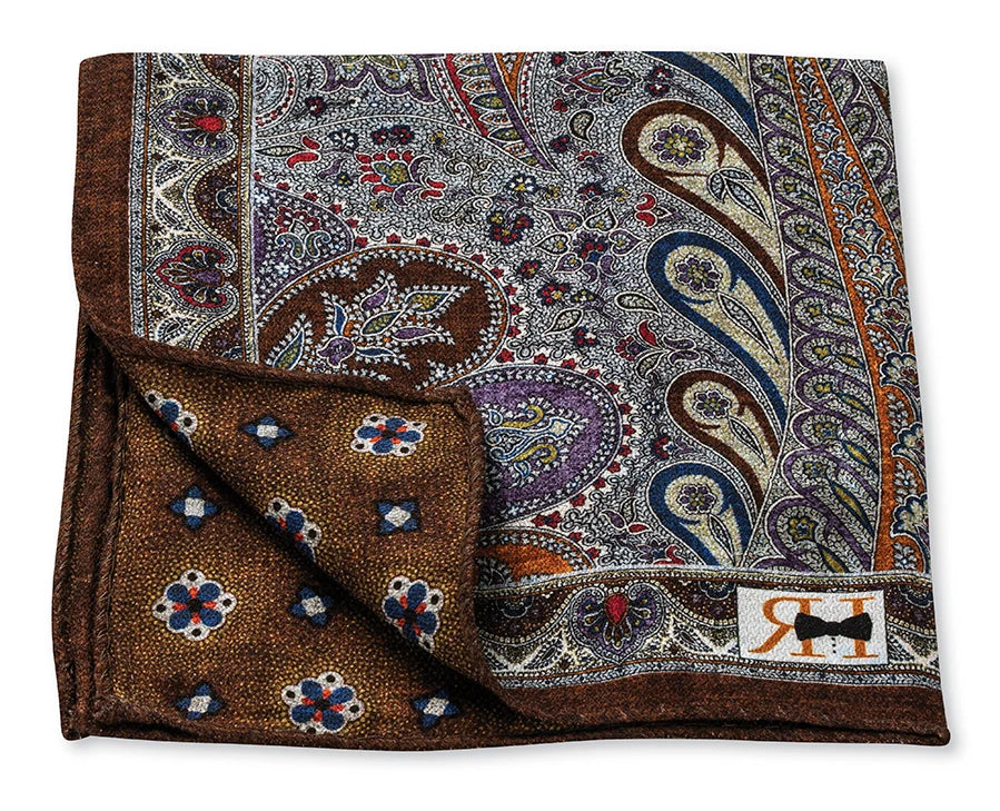R. Hanauer mahogany Peacock/Foulard