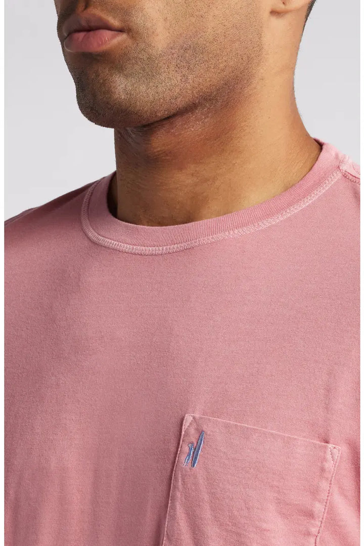 Johnnie-O Brennan Long Sleeve Cotton Blend T-Shirt: Bandana