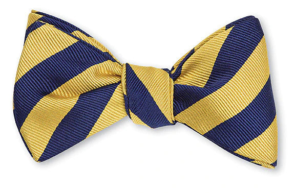 R. Hanauer Navy/Primrose Butler Stripes Bowtie