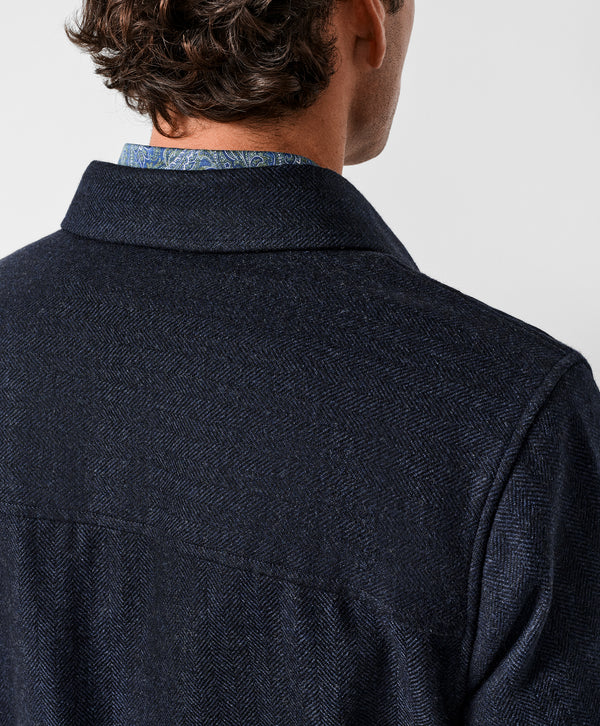 David Donahue The Moore Overshirt: Navy