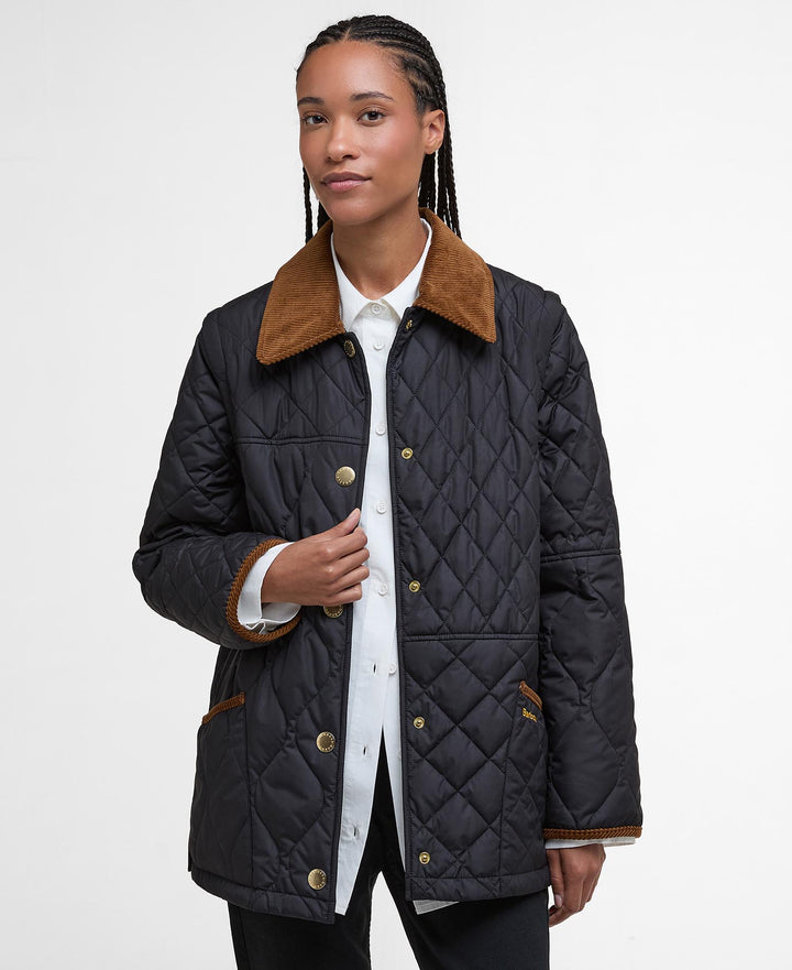 Barbour Lorrie Quilted Jacket: Black