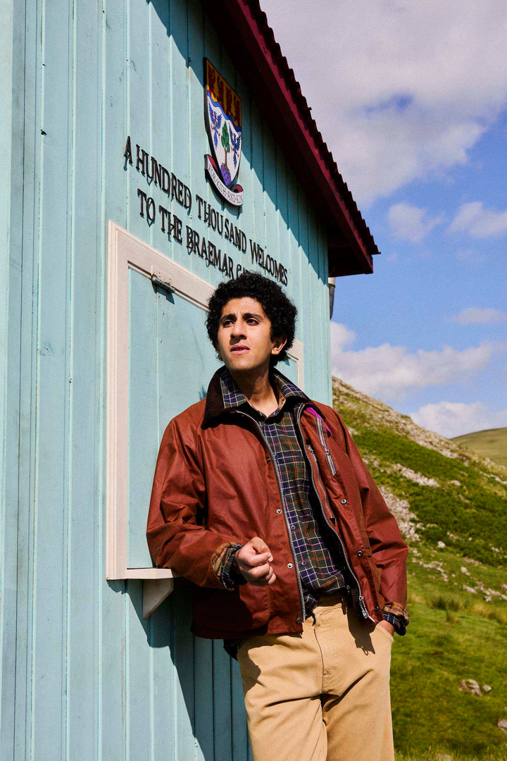 Barbour x Paul Smith Key Transport Wax Jacket: Russet