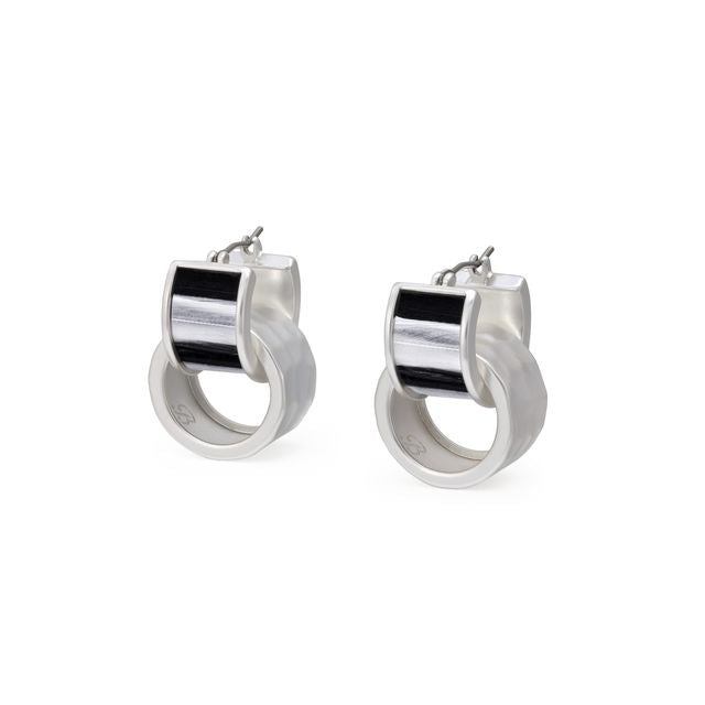 Brackish Silver Hoop Earring: Melissa