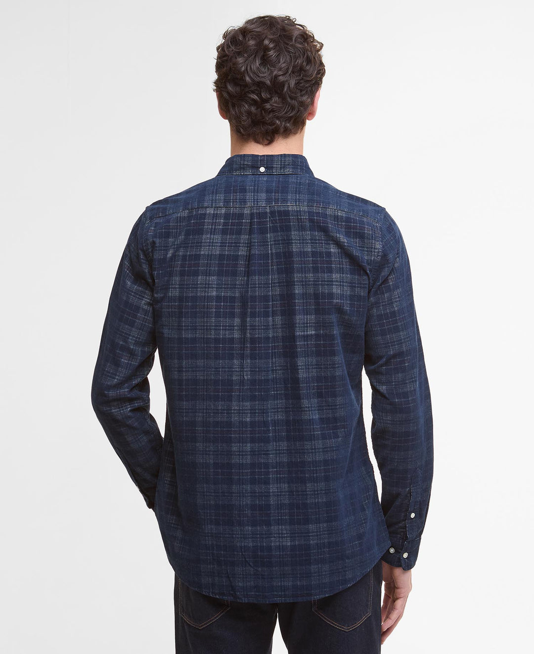 Barbour Southfield Tailored Long-Sleeved Shirt: Dark Navy