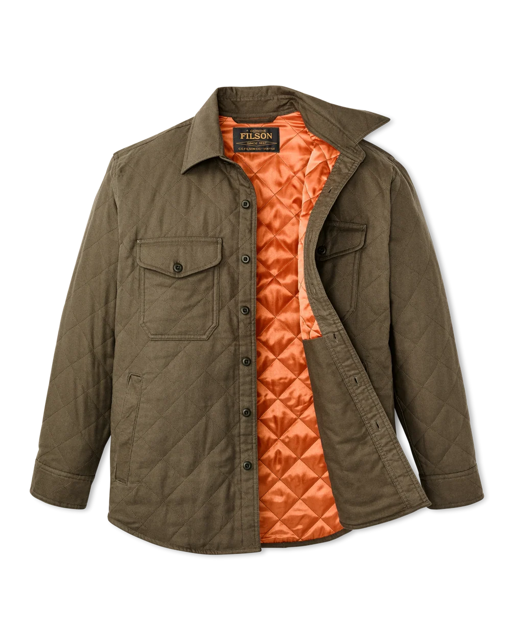 Filson Insulated Flannel Jac-Shirt: Field Olive