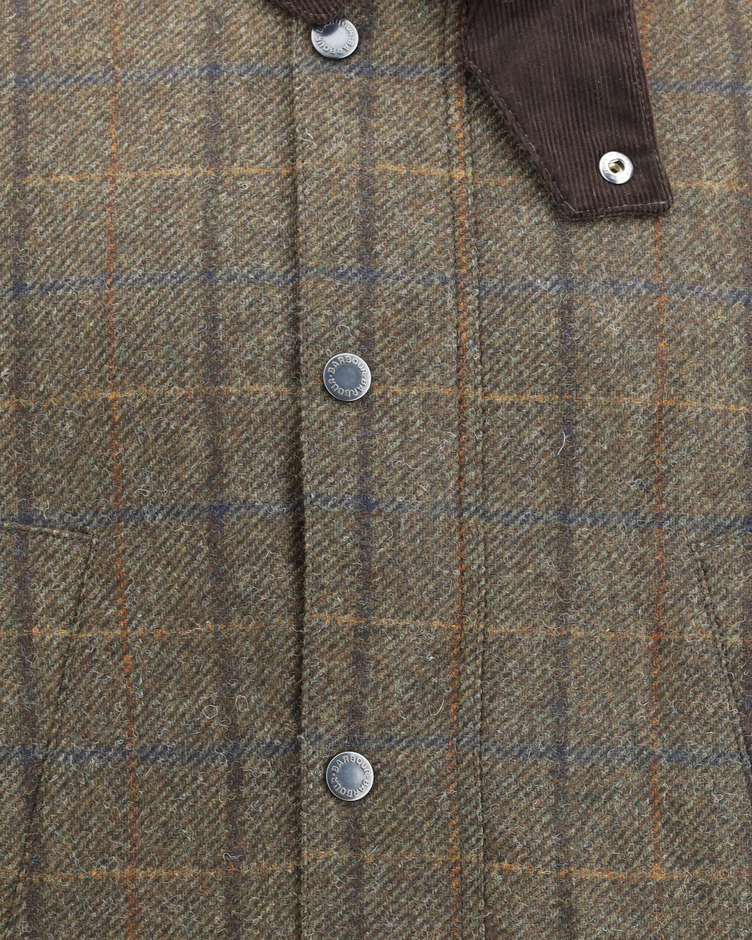 Barbour Bedale Check Wool Jacket: Brown