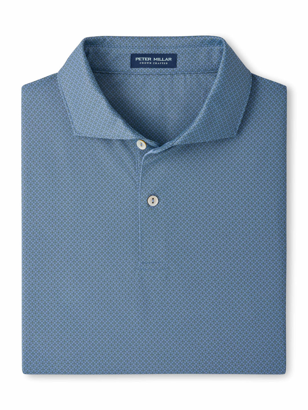 Peter Millar Crown Crafted Caldara Performance Jersey Polo: Windy Blue