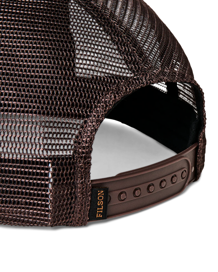 Filson Trucker Mesh Cap: Redwood/Scenic