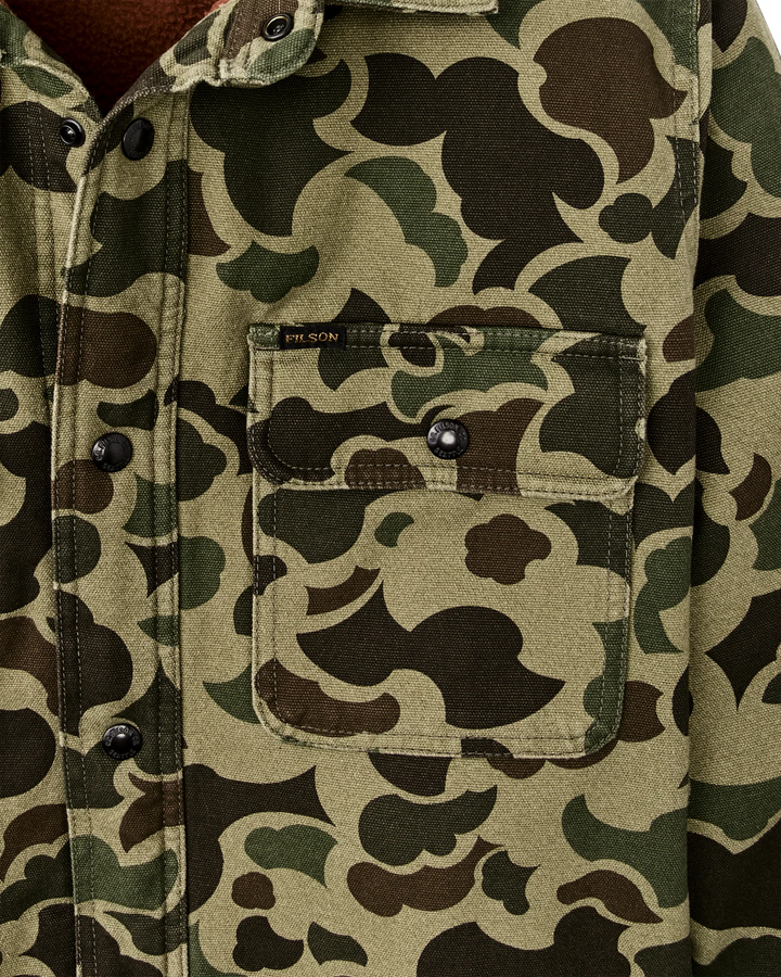 Filson Fleece Lined Jac-Shirt: Tundra Shrub Camo