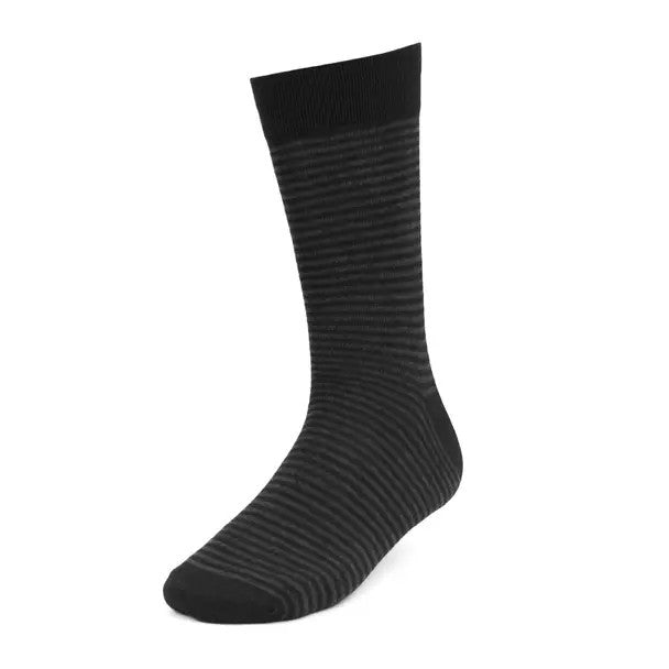 Parquet 3-Pack Black and Grey Striped Socks