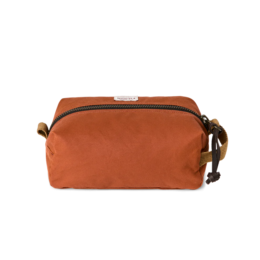 Filson Tin Cloth Travel Kit: Rust