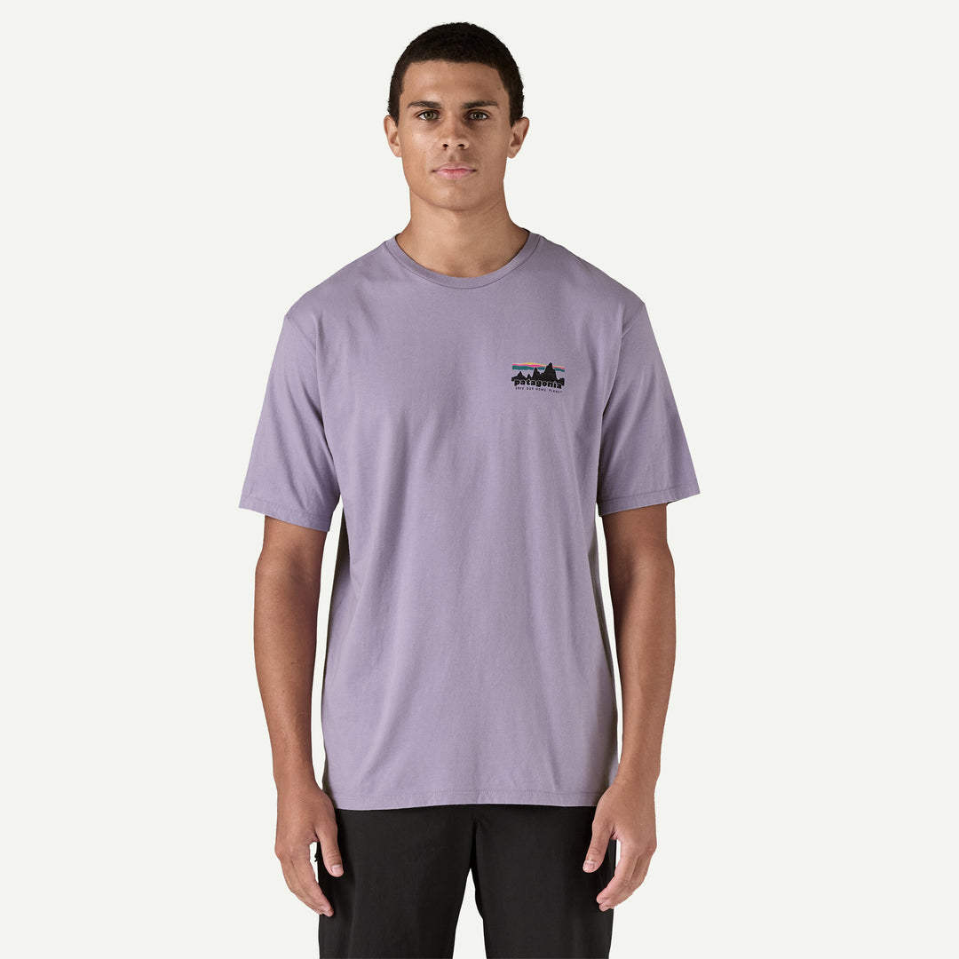 Patagonia Men's '73 Skyline Organic T-Shirt: Concrete Purple