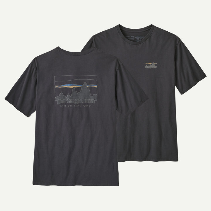 Patagonia Men's '73 Skyline Organic T-Shirt: Ink Black