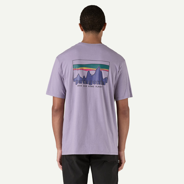 Patagonia Men's '73 Skyline Organic T-Shirt: Concrete Purple