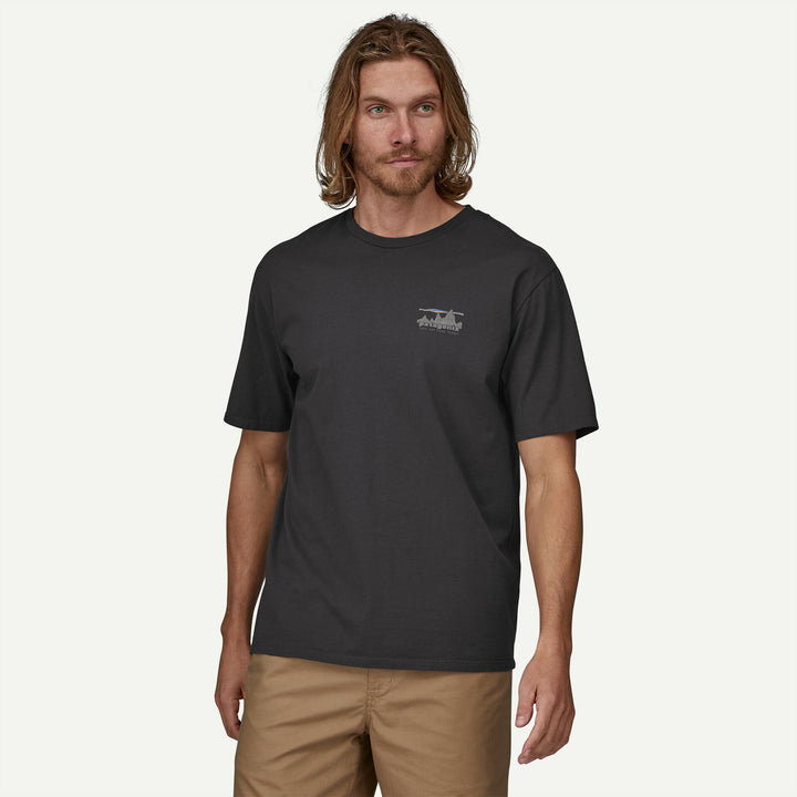 Patagonia Men's '73 Skyline Organic T-Shirt: Ink Black