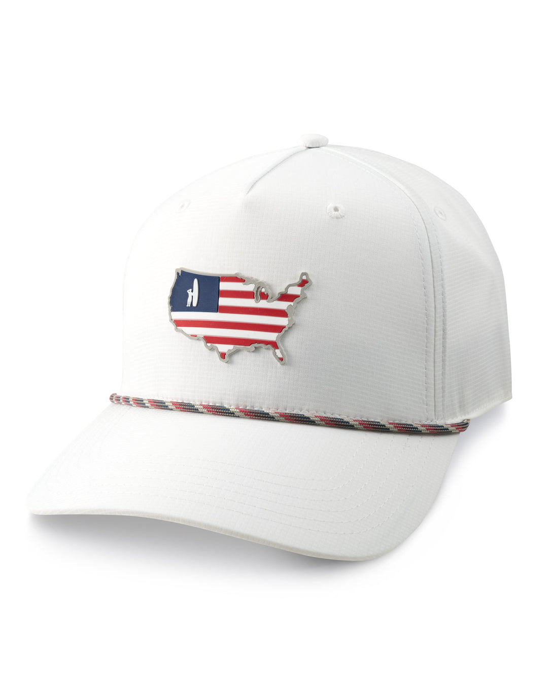 Johnnie-O Flagler Logo Hat: White