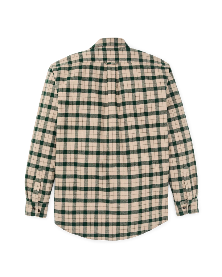 Filson Alaskan Guide Shirt: Oatmeal/Pine Plaid