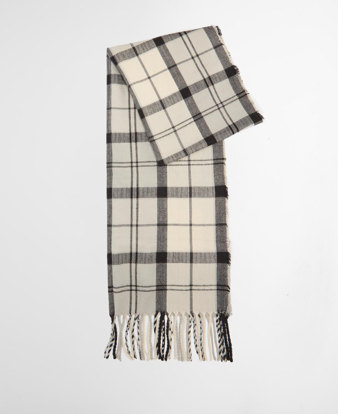 Barbour Dover Beanie & Hailes Scarf Gift Set: Monochrome Tartan