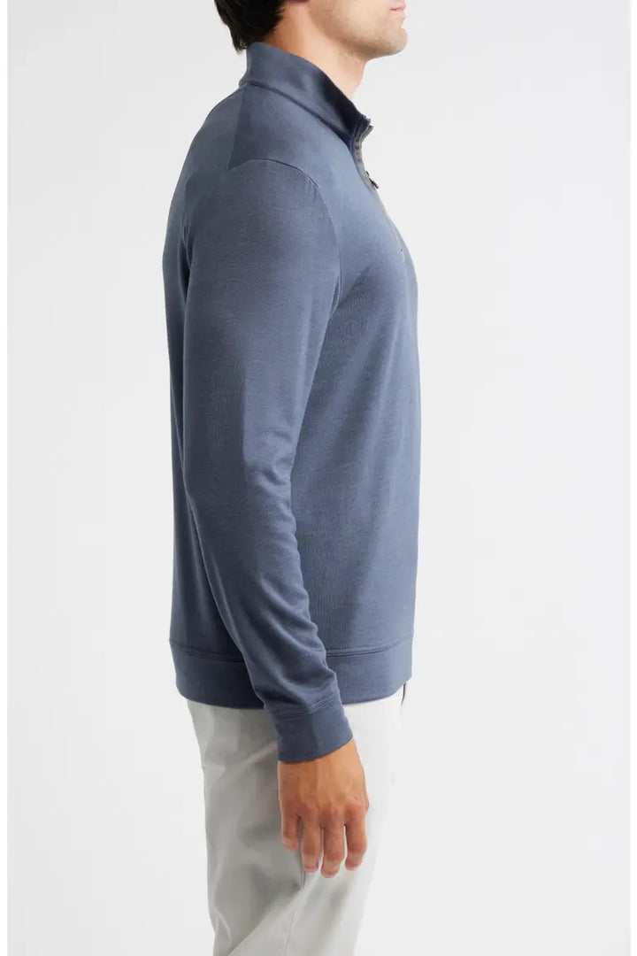 Johnnie-O Tahoe Quarter-Zip Pullover: Navy