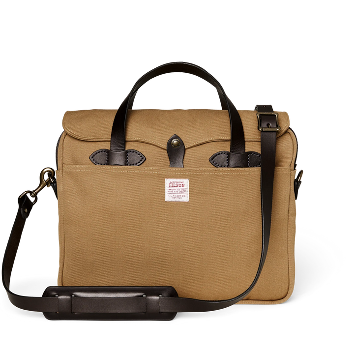 Filson Rugged Twill Original Briefcase: Tan