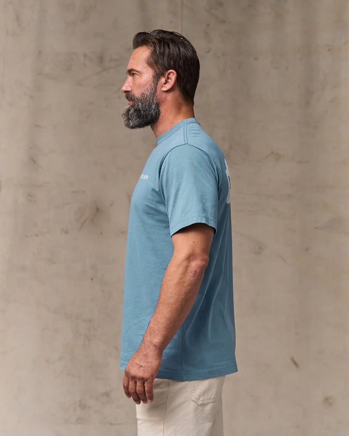Filson Short Sleeve Scenic Graphic T-Shirt: Bluefin