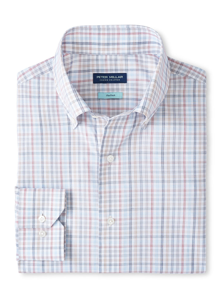Peter Millar Orvieto Cotton Sport Shirt: Nebula Blue