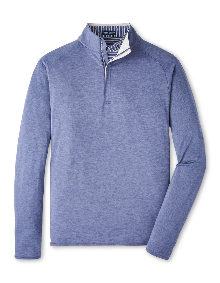 Peter Millar Stealth Performance Quarter-Zip: Nebula Blue