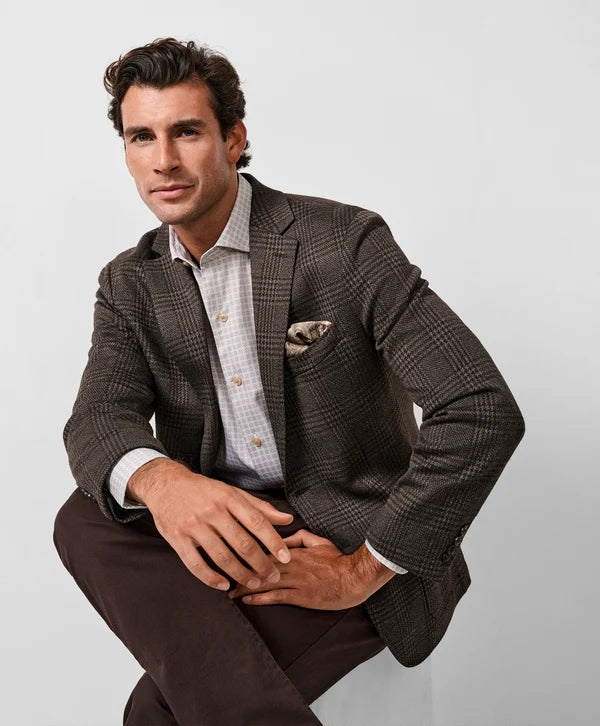 David Donahue The Jackson Soft Coat: Brown