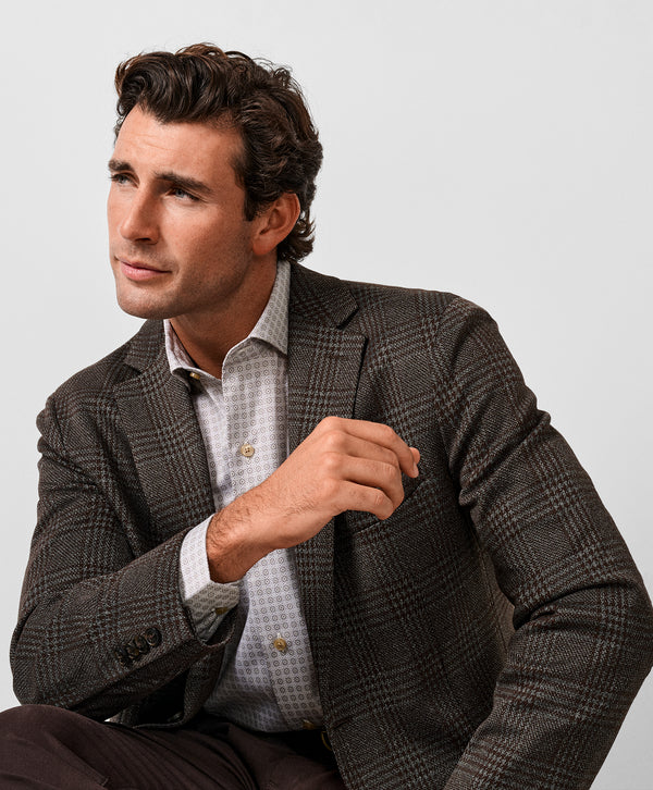 David Donahue The Jackson Soft Coat: Brown