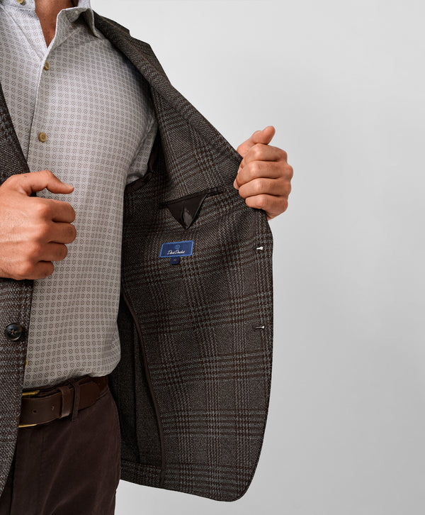 David Donahue The Jackson Soft Coat: Brown