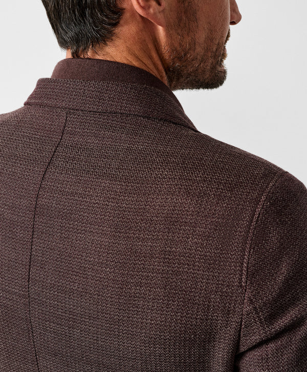 David Donahue The Jeremy Hybrid Soft Coat: Burgundy