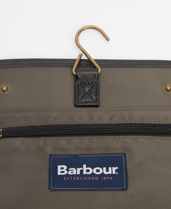 Barbour Tartan Hanging Washbag: Classic/Beacon