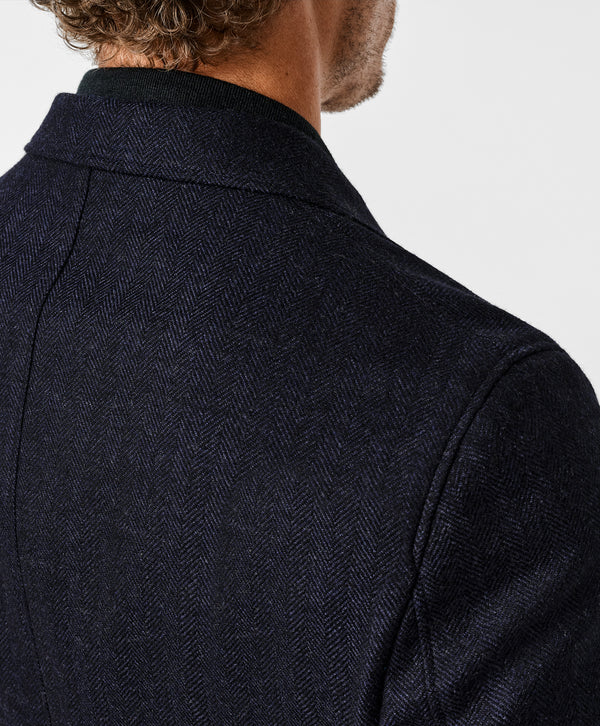 David Donahue The Jeremy Hybrid Soft Coat: Navy