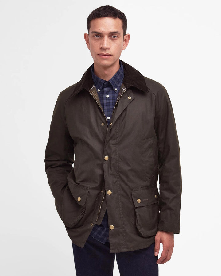 Barbour Ashby Waxed Jacket: Olive
