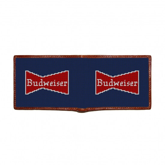 Smathers and Branson Budweiser Vintage Bowtie Wallet (Classic Navy)