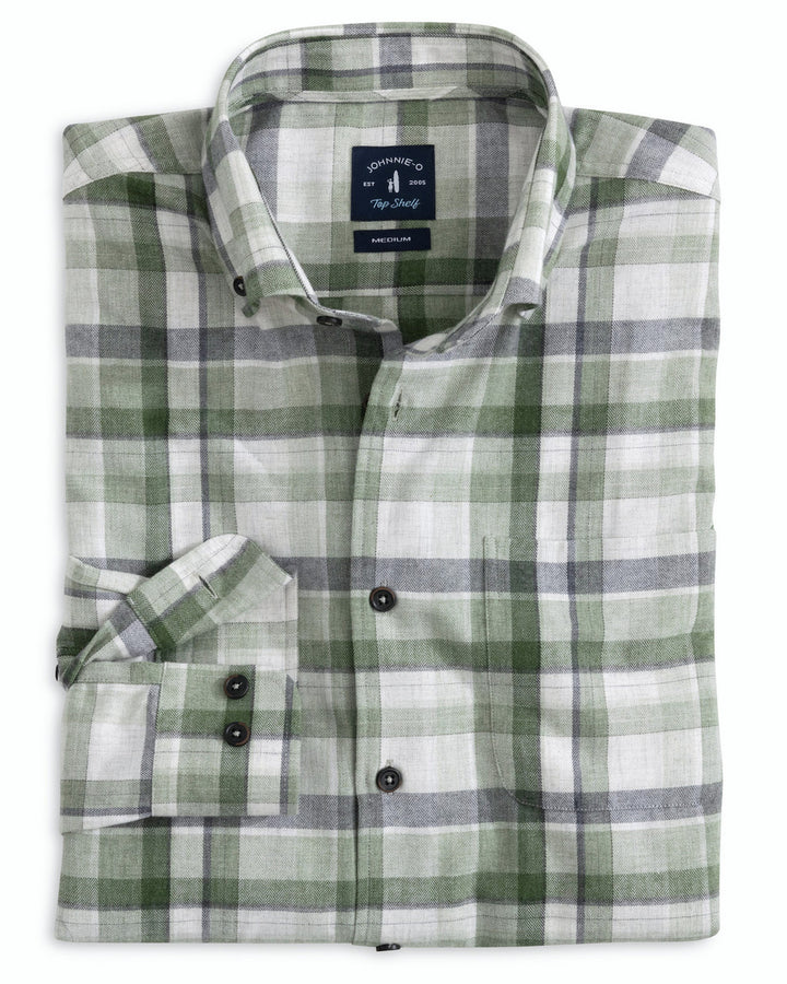 Johnnie-O Berk Button Up Shirt: Balsam